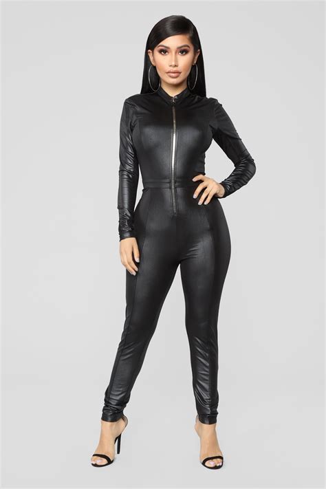 fashion nova jumpsuit black|black jumpsuit women tight.